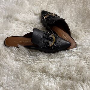 Kurt Geiger Black Embellished Mules